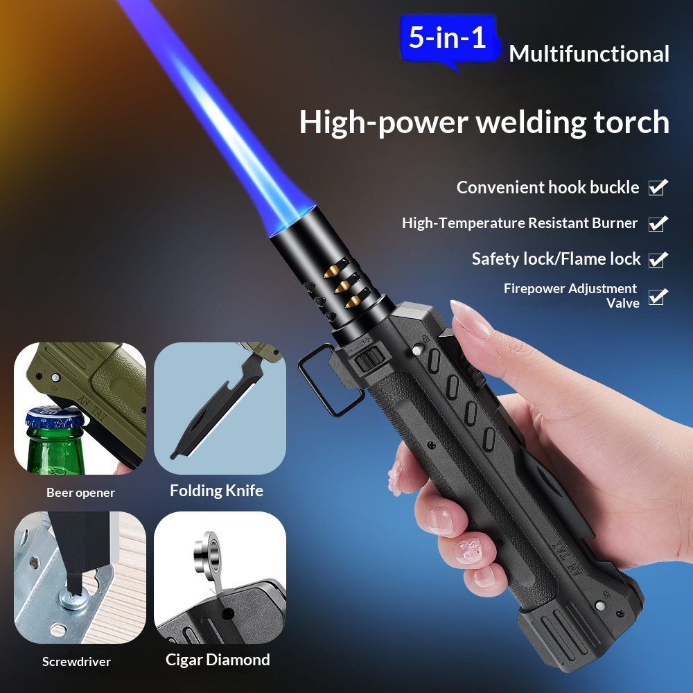 Kitchen Baking Torch - Potente encendedor de Gas de Metal