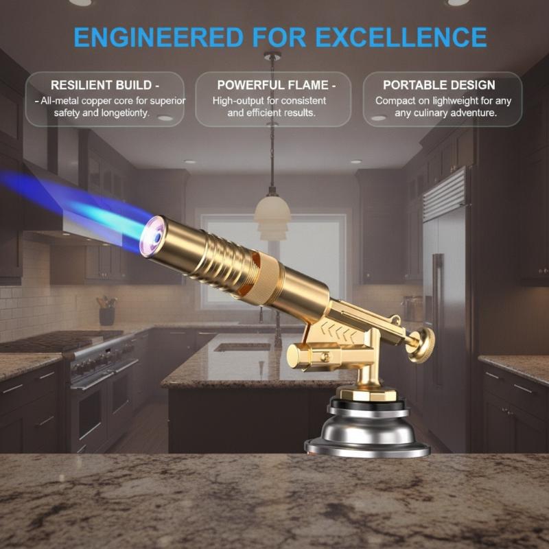 Kitchen Baking Torch - Soplete de soldadura, quemador de gas,