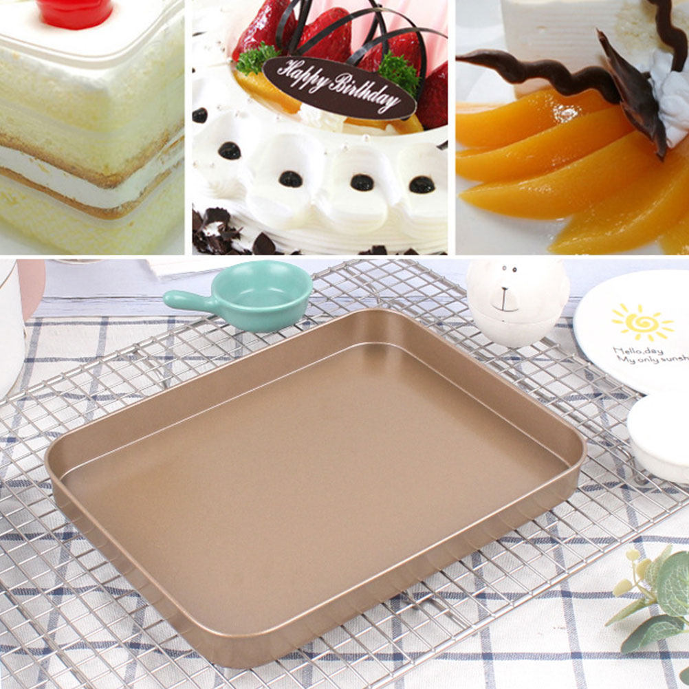 Kitchen Baking Pans - Molde Rectangular para Pastel de Acero