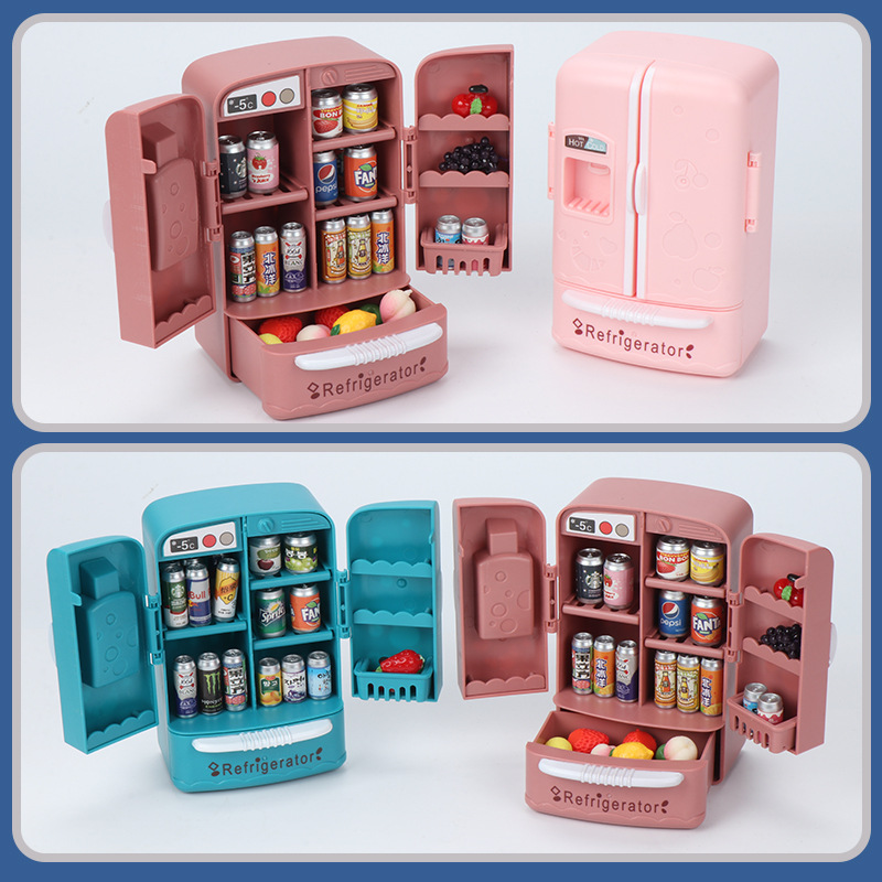 Kitchen Baking Cabinet - Lindo refrigerador de doble puerta con
