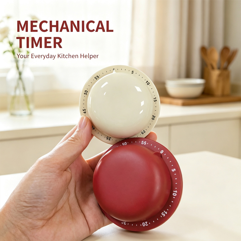 Baking Kitchen Hourly - Temporizador de Cocina Mecánico con Alarma,