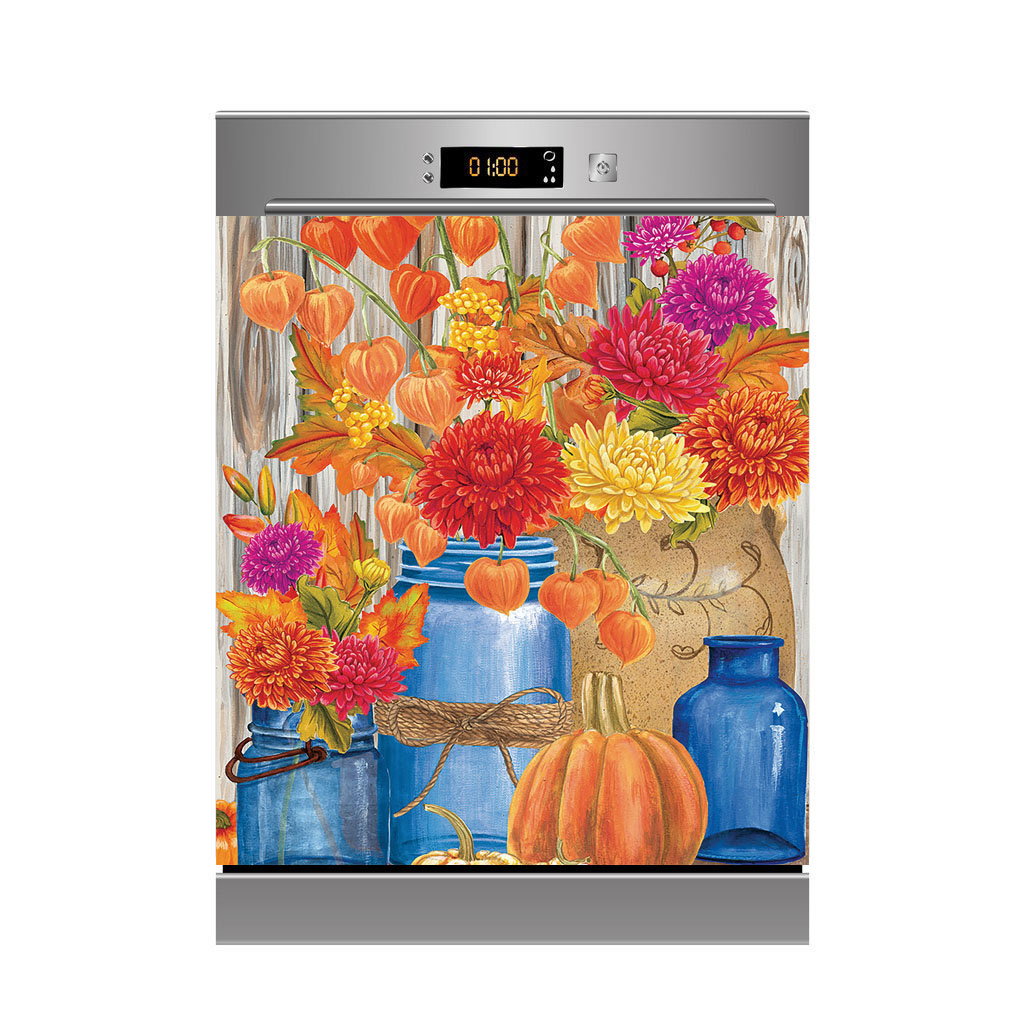 Pegatina de flores en maceta p - Kitchen Baking Cabinet reseña y precio