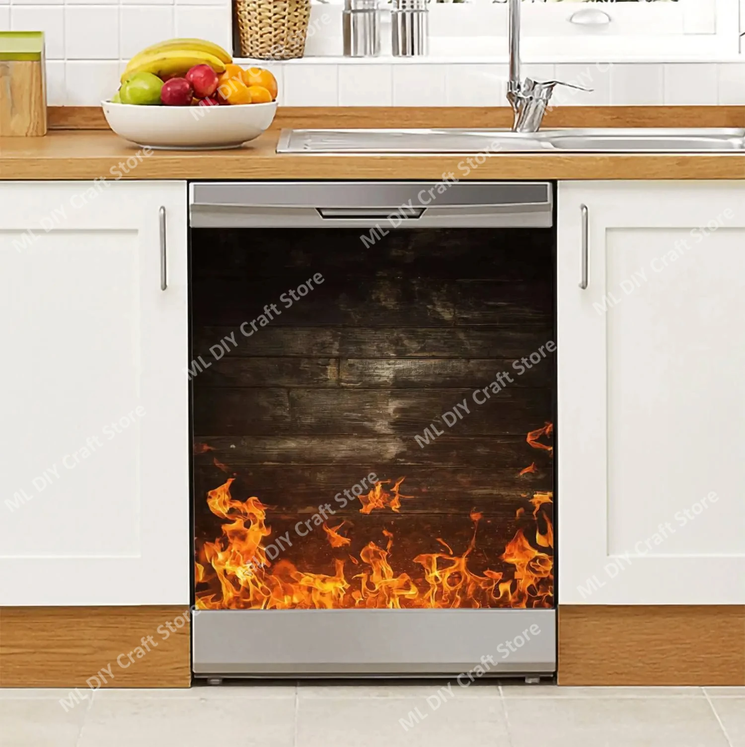 Village creativo chimenea lava - Kitchen Baking Cabinet reseña y precio