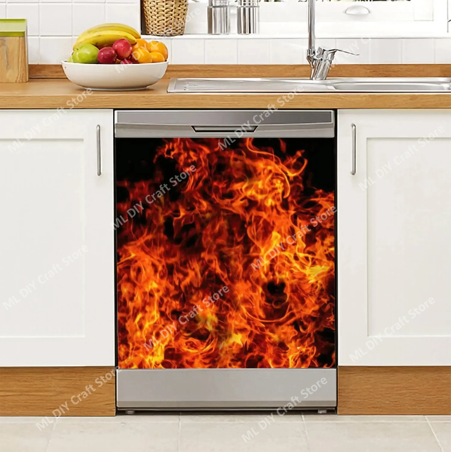Village creativo chimenea lava - Kitchen Baking Cabinet reseña y precio