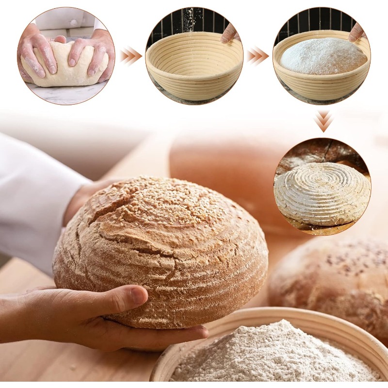 Cesta de fermentación de pan d - Proofing Basket Banneton reseña y precio