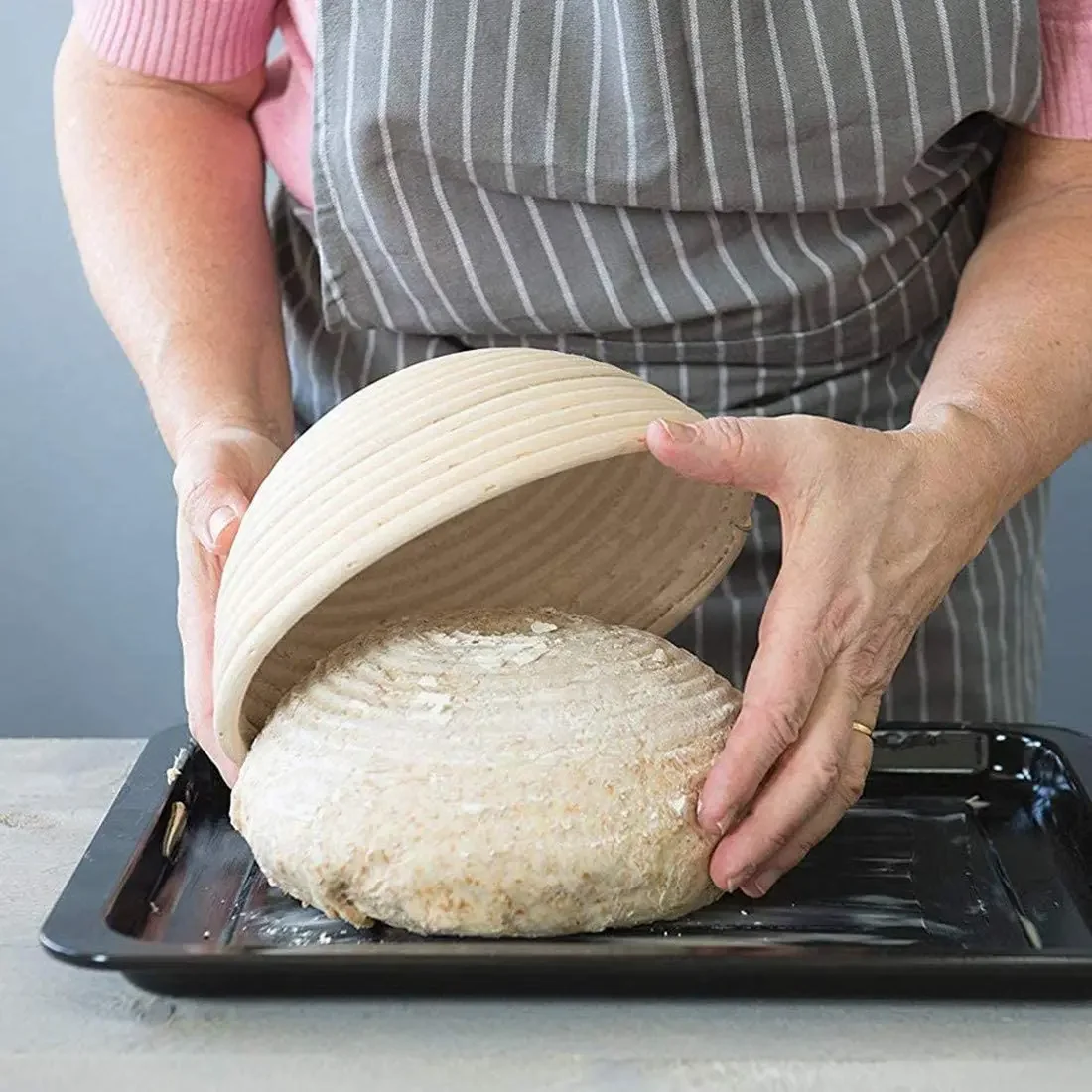 Cesta de mimbre Natural para p - Proofing Basket Banneton reseña y precio
