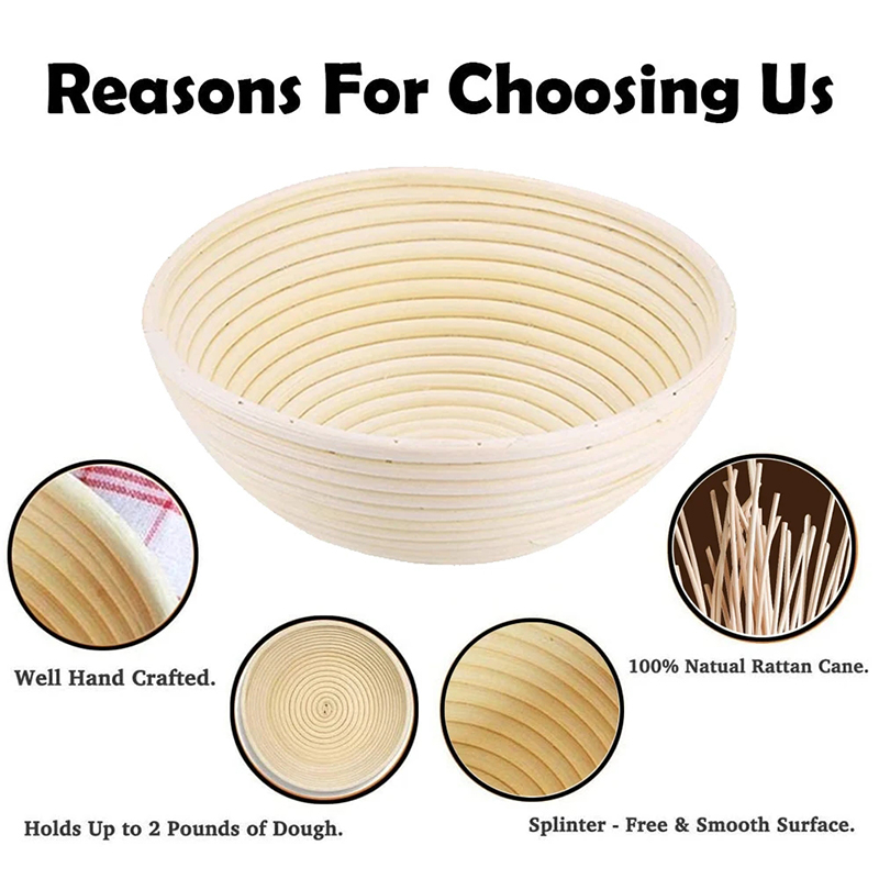 LMETJMA Cesta a prueba de pan, - Proofing Basket Banneton reseña y precio