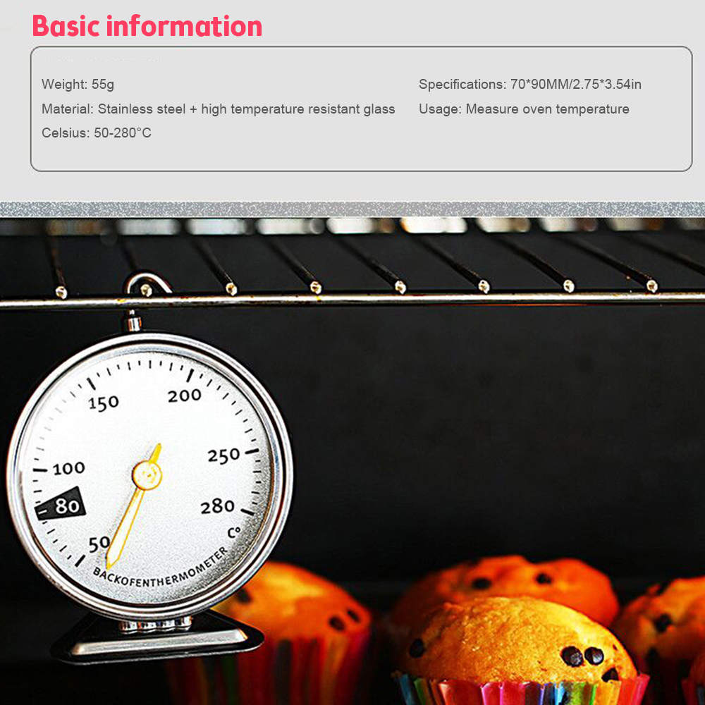 Termómetro de cocina de acero  - Oven Thermometer Analog reseña y precio