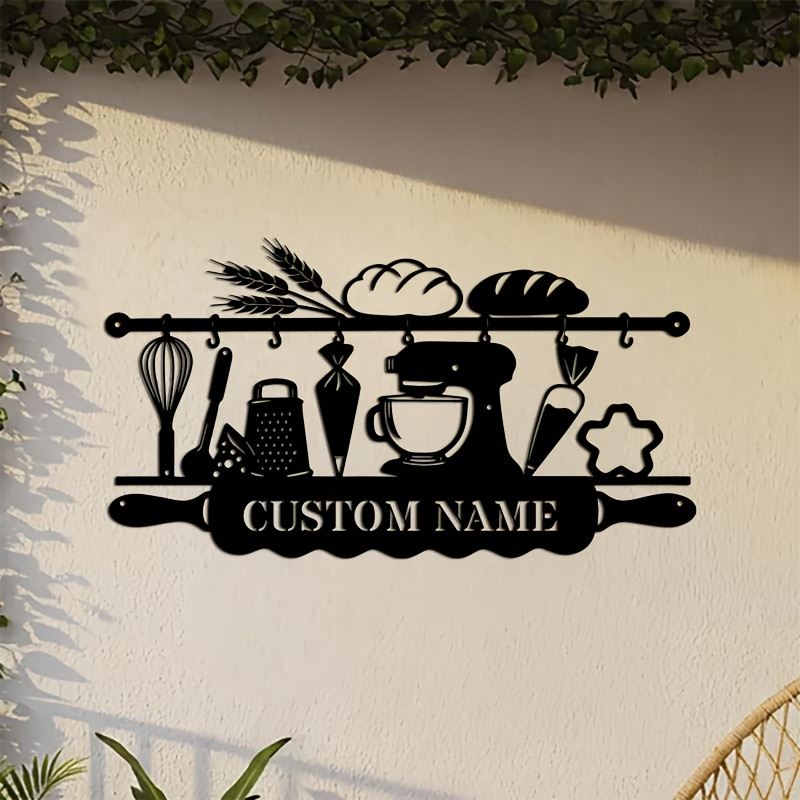 Arte de Pared de Hierro Person - Kitchen With Baking Area reseña y precio