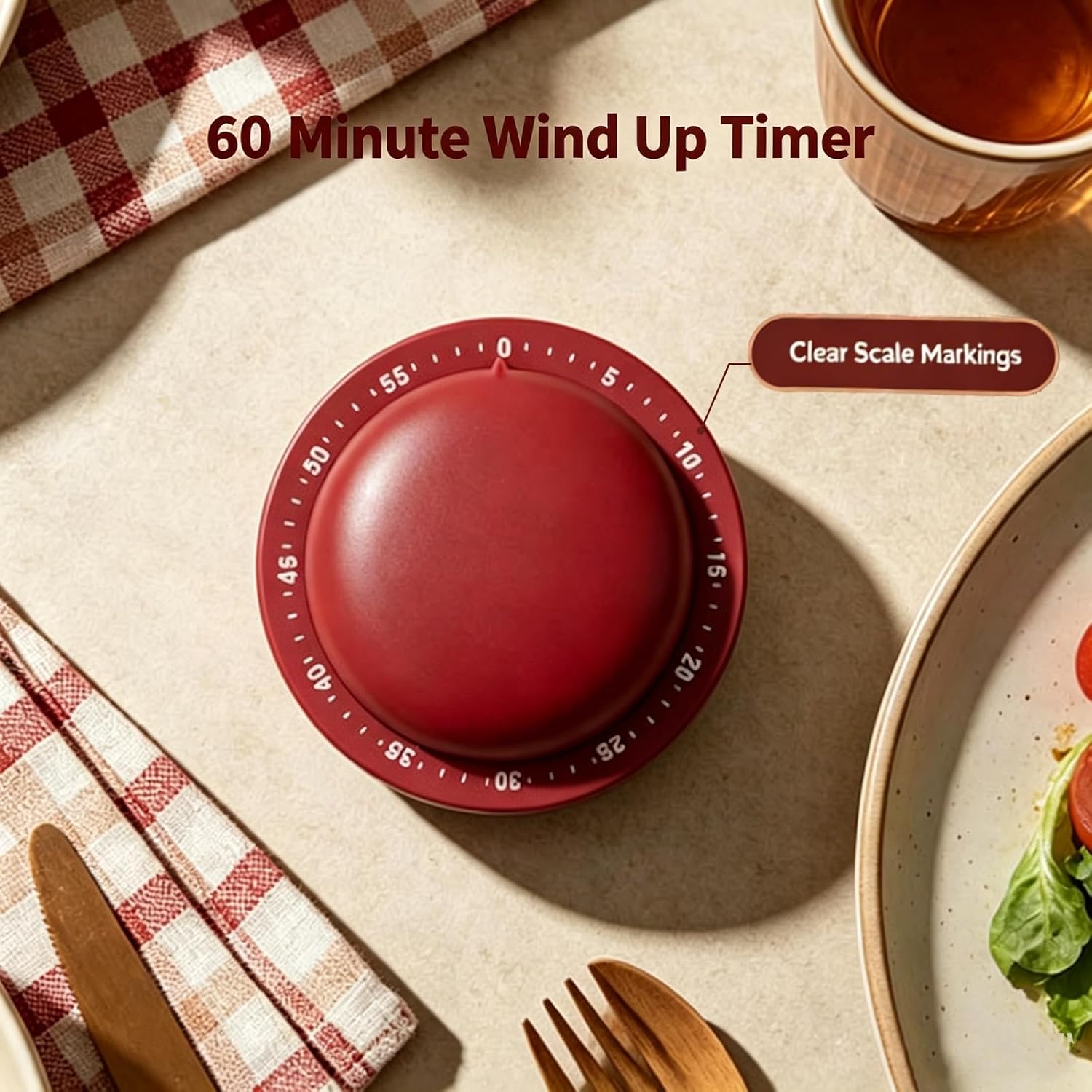 Temporizador de Cocina Mecánic - Baking Kitchen Hourly reseña y precio
